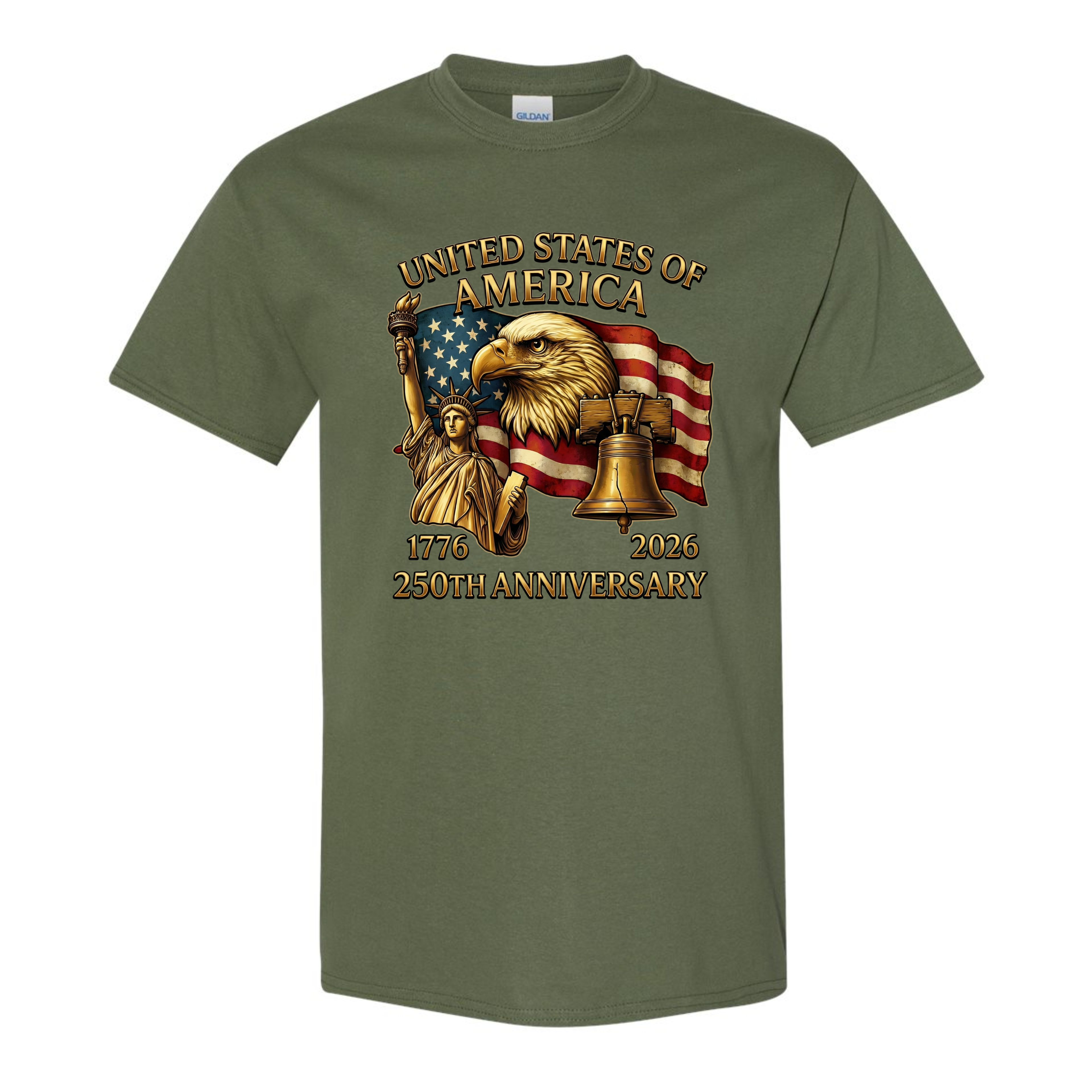 250th Anniversary America T-Shirt – 1776–2026 Patriotic Eagle Design. America 250