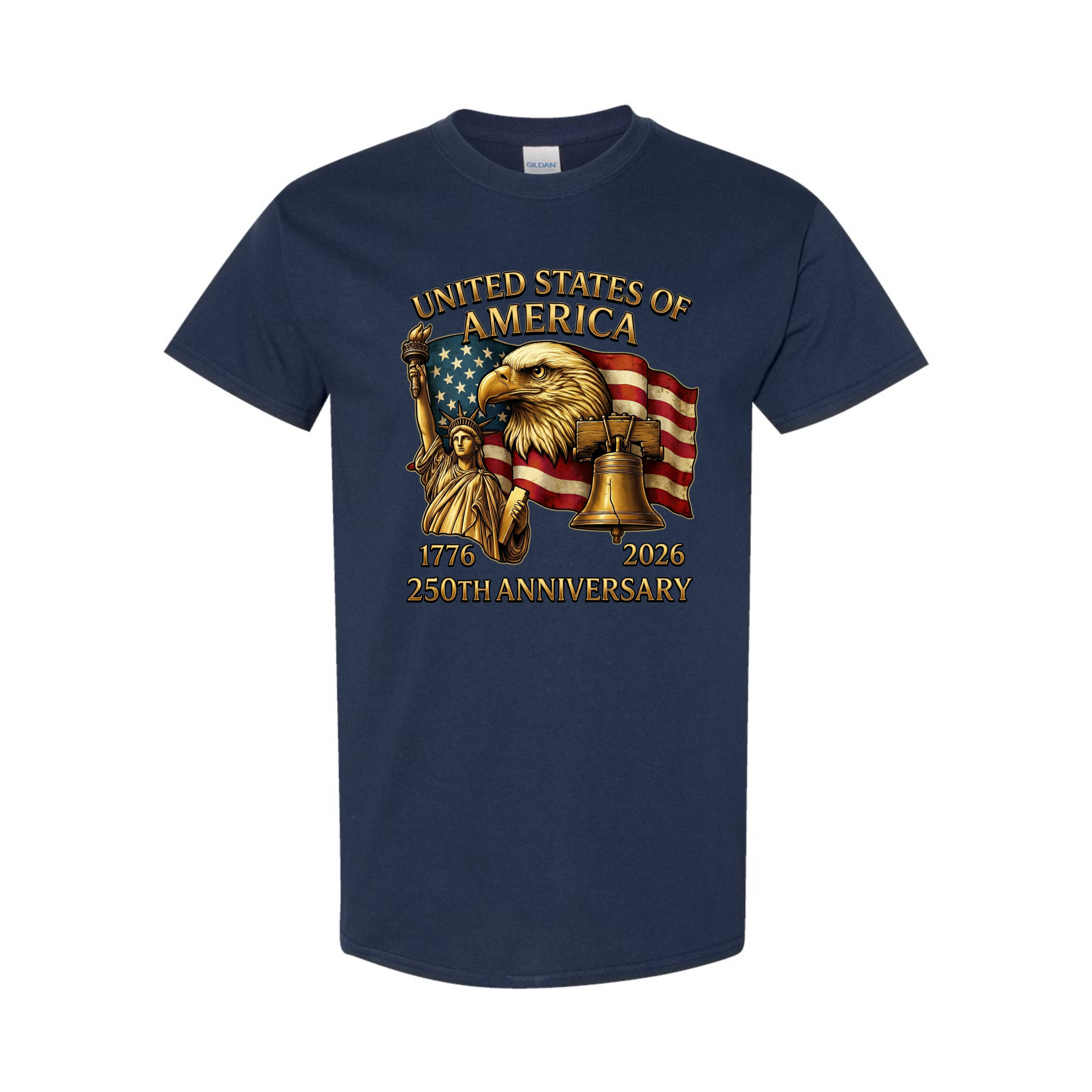 250th Anniversary America T-Shirt – 1776–2026 Patriotic Eagle Design. America 250
