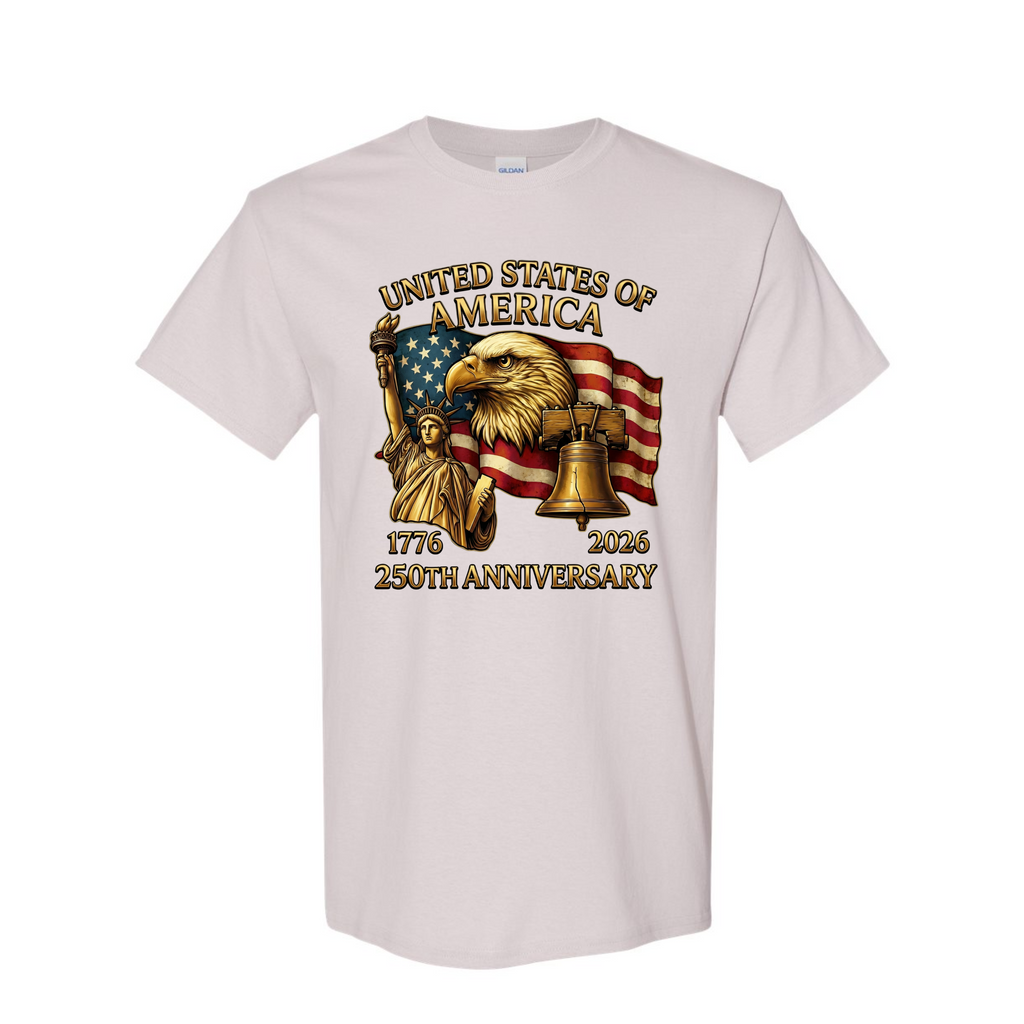 250th Anniversary America T-Shirt – 1776–2026 Patriotic Eagle Design. America 250
