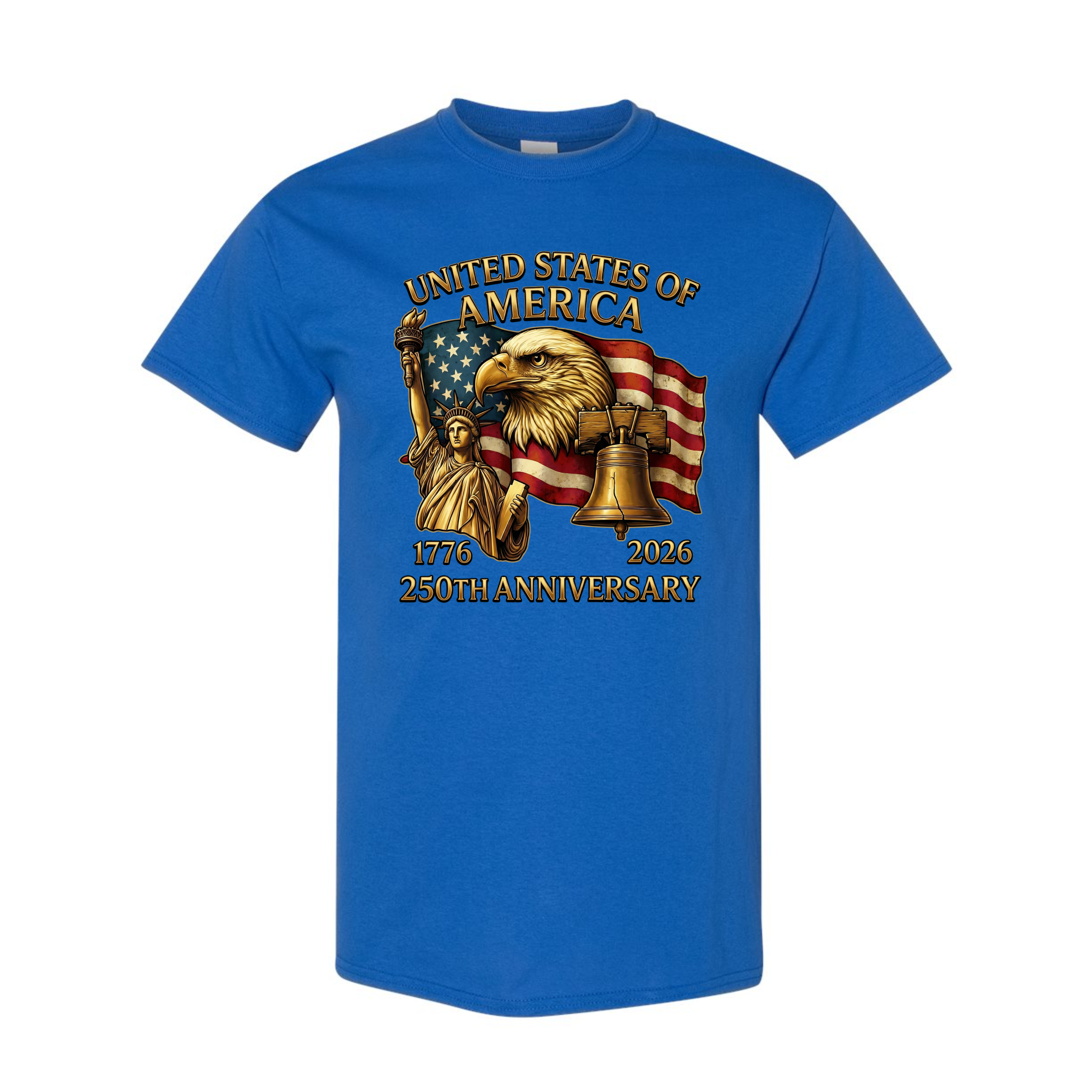 250th Anniversary America T-Shirt – 1776–2026 Patriotic Eagle Design. America 250