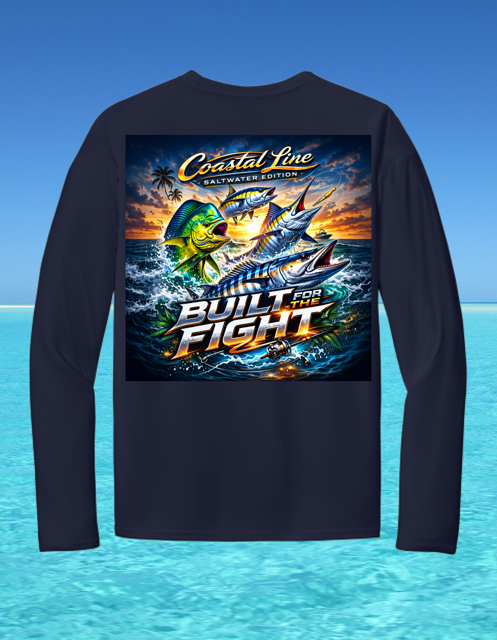Long Sleeve Performance Fishing Shirt-Built for the Fight