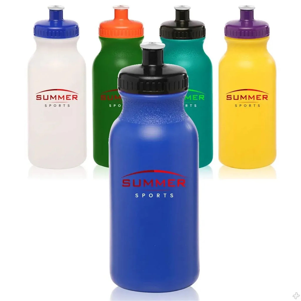 20 oz. Custom Water Bottle with Push Cap
