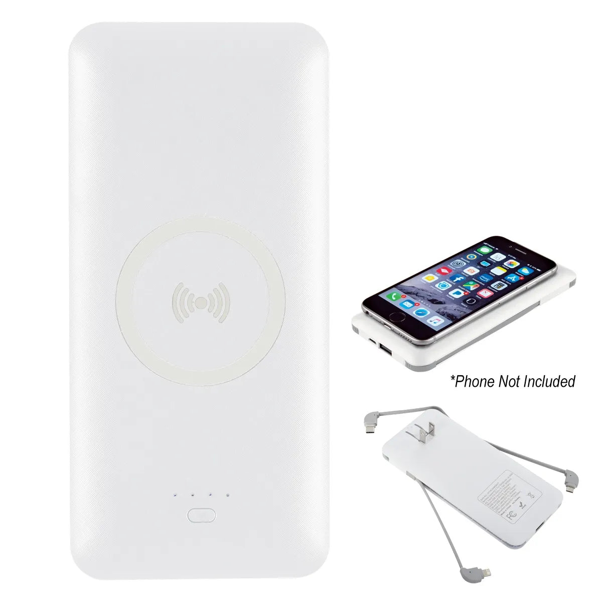 Custom Logo 5-in-1 Wireless Charging Power Bank – Premium Tech Gift