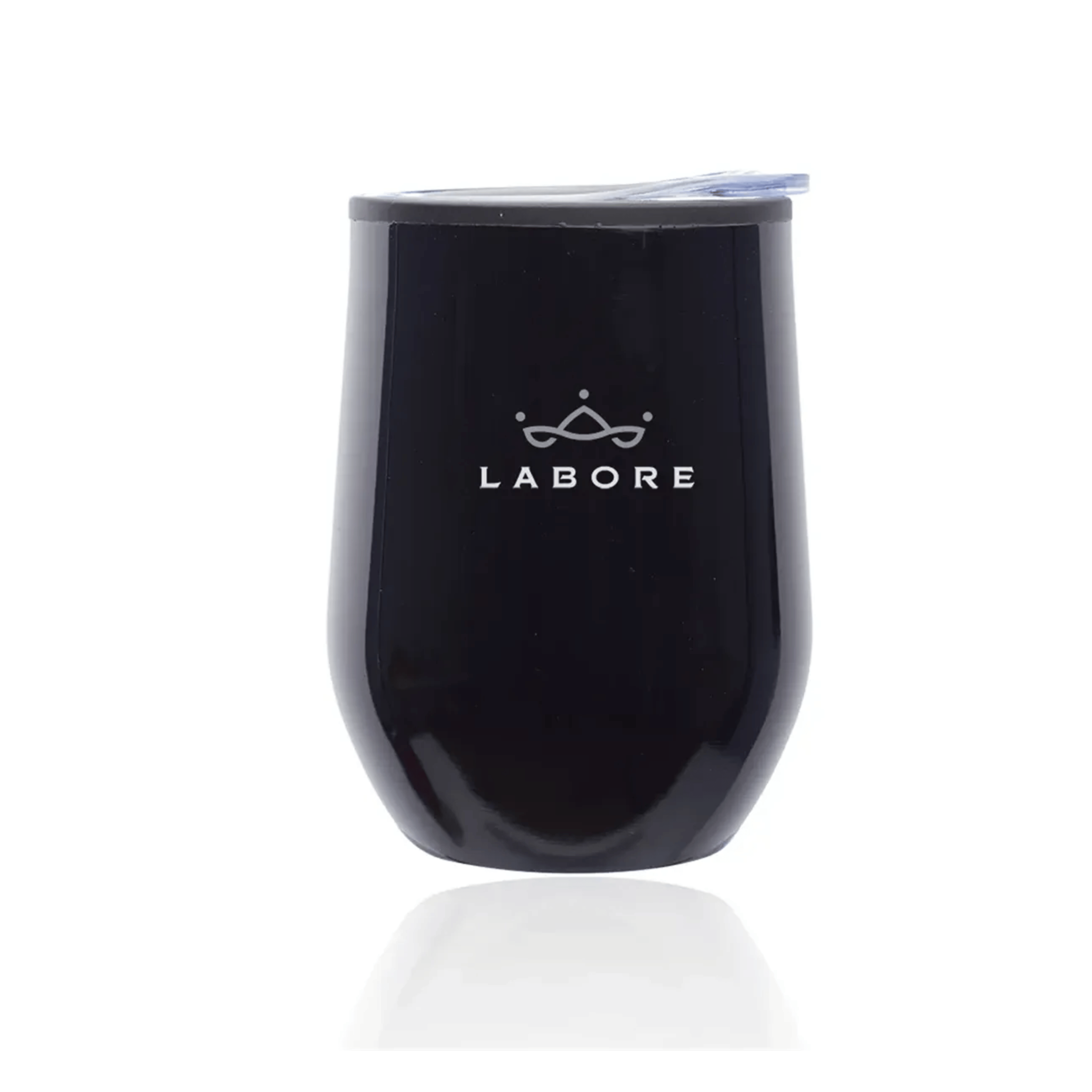 12 oz. Shelby Stemless Wine Glass with lid