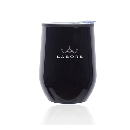 12 oz. Shelby Stemless Wine Glass with lid