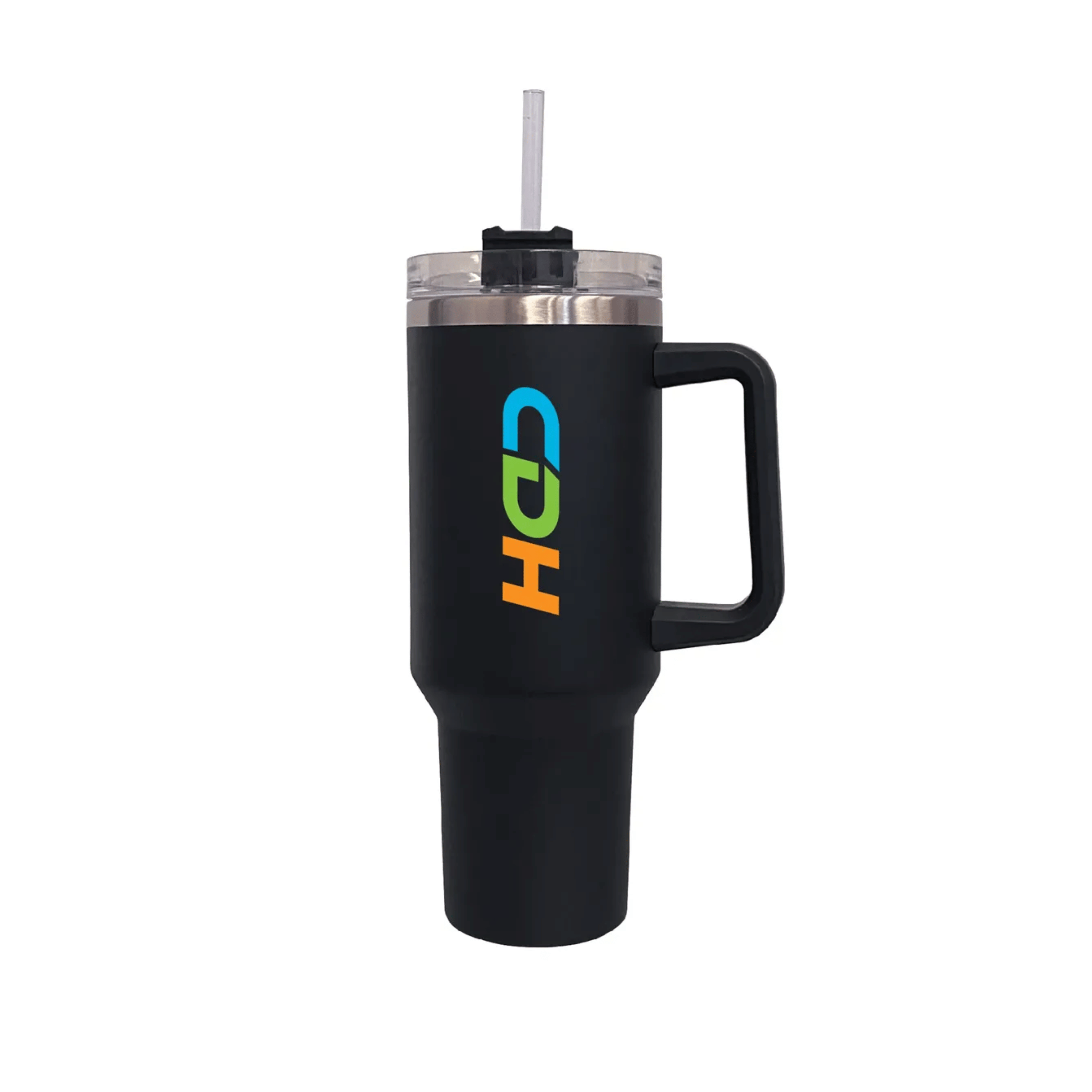 40 oz. Stainless Vacuum Insulated Mug w/ Handle, Lid & Straw