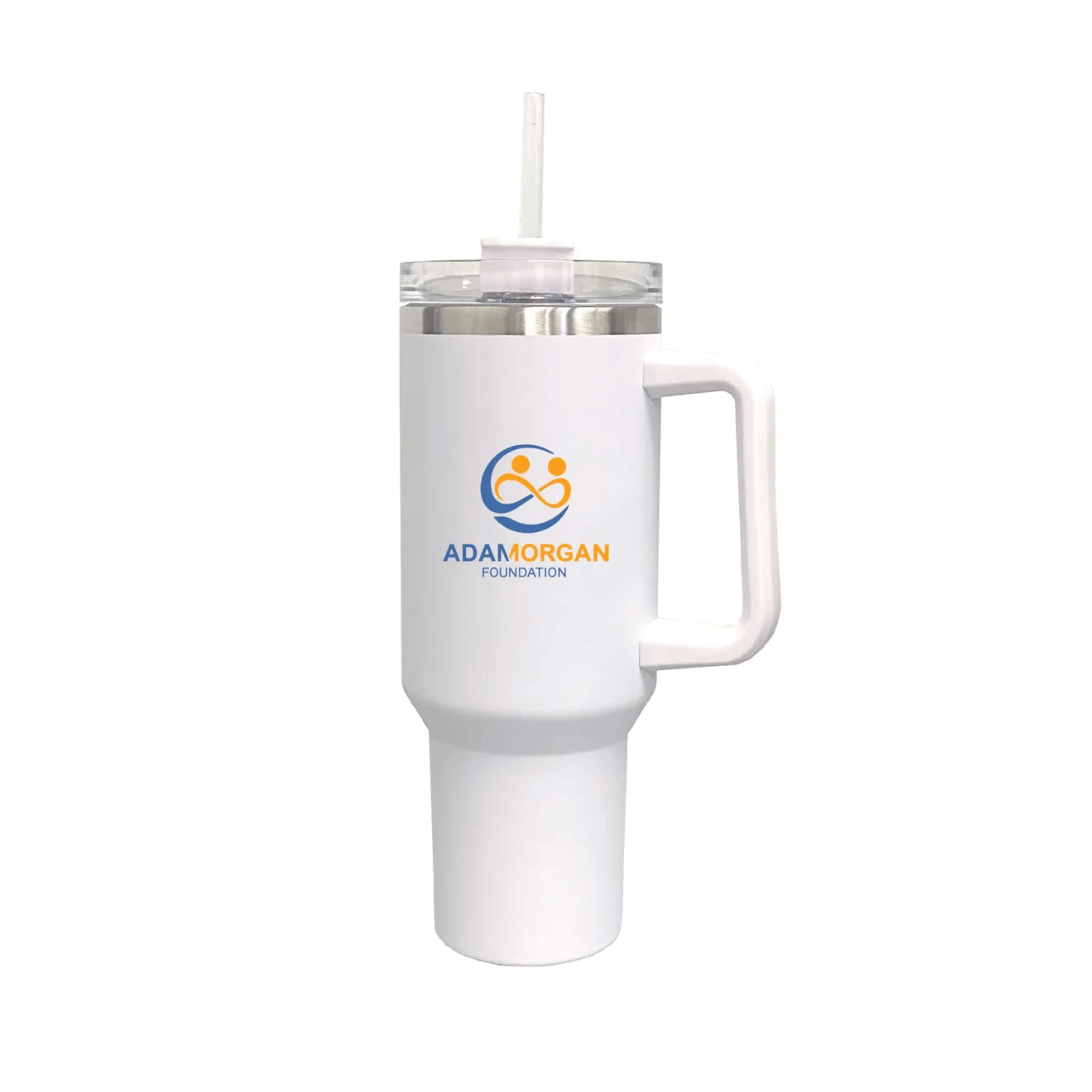 40 oz. Stainless Vacuum Insulated Mug w/ Handle, Lid & Straw