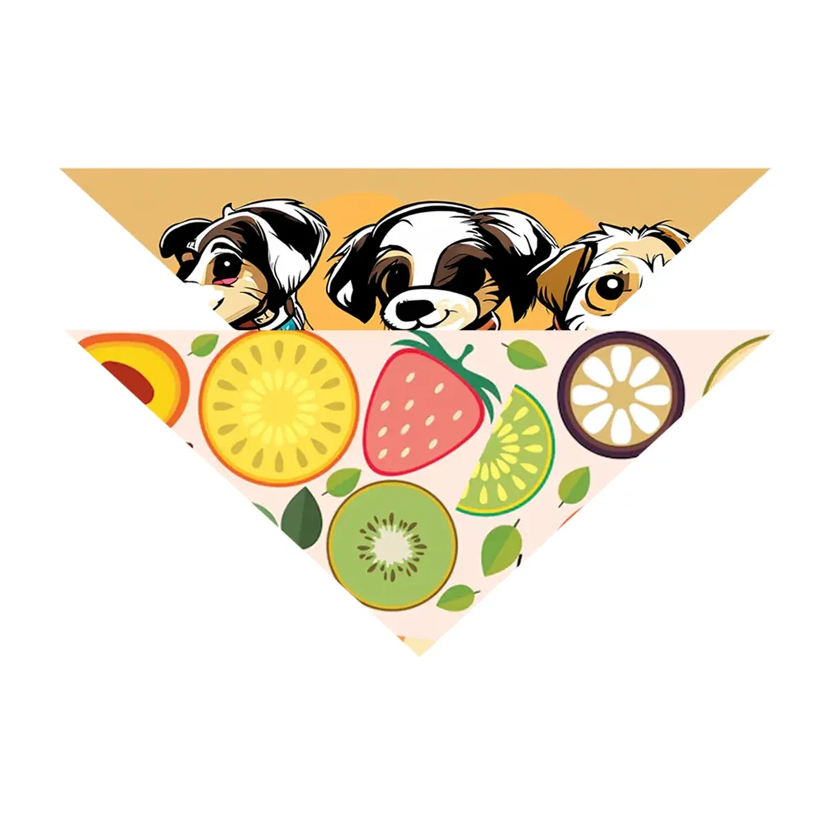 Custom Logo Pet Bandana – Full Color Personalized Pet Scarf
