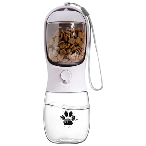 10 oz. Pet Water Bottle with Food Container