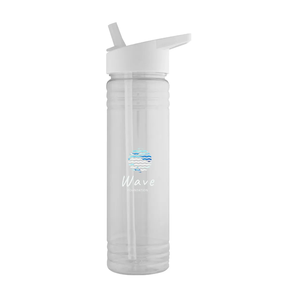 24 oz. Custom rPET Sports Water Bottle with Straw