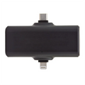 1800 mAh Power Bank with 2 Built-In Connectors