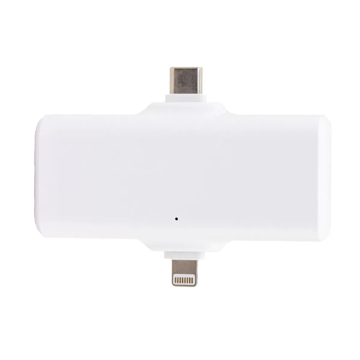 Custom Logo 1800 mAh Portable Power Bank with Built-In Charging Cables