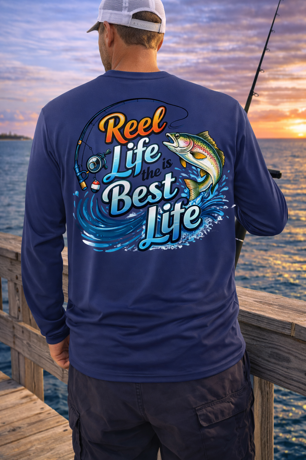 Long Sleeve Performance Fishing Shirt-Reel Life Best Life