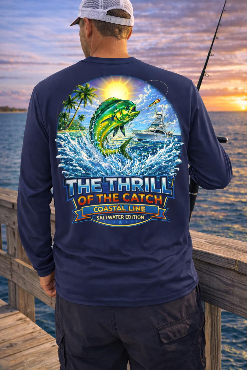 Long Sleeve Performance Fishing Shirt-The Thrill of the Catch