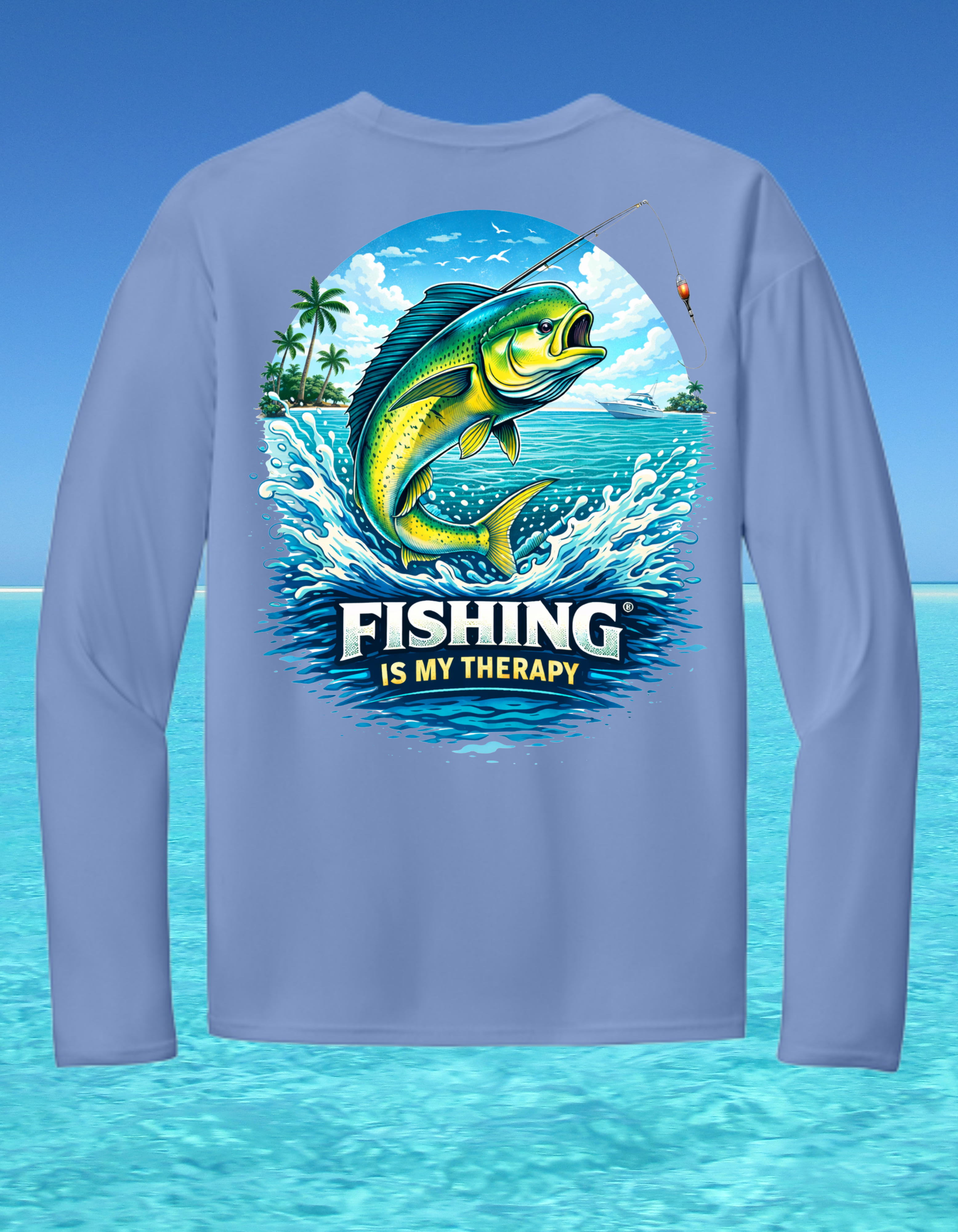 Long Sleeve Performance Fishing Shirt-Fishing Therapy
