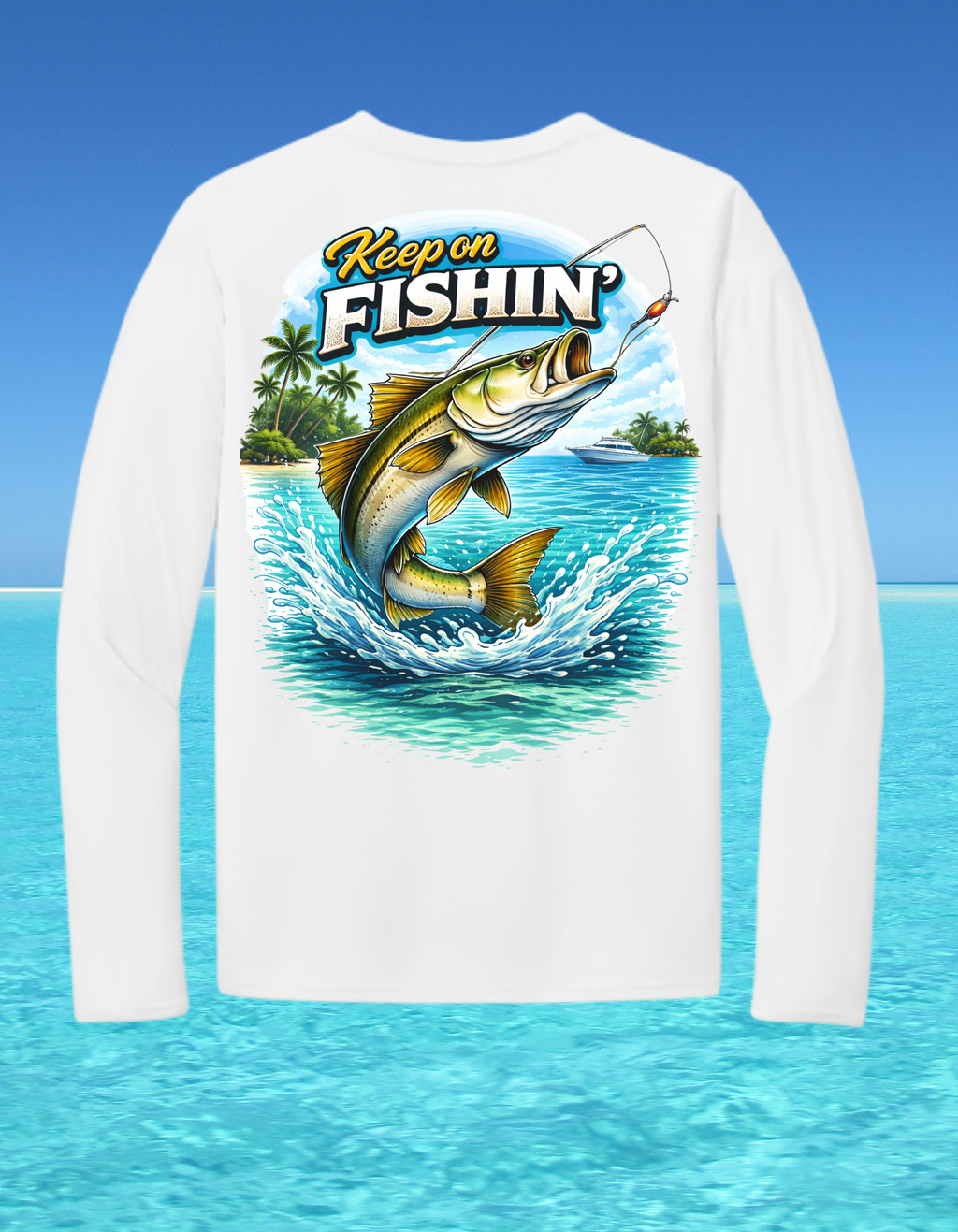Long Sleeve Performance Fishing Shirt-Keep on Fishin 2
