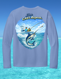 Long Sleeve Performance Fishing Shirt-Live Cast Repeat