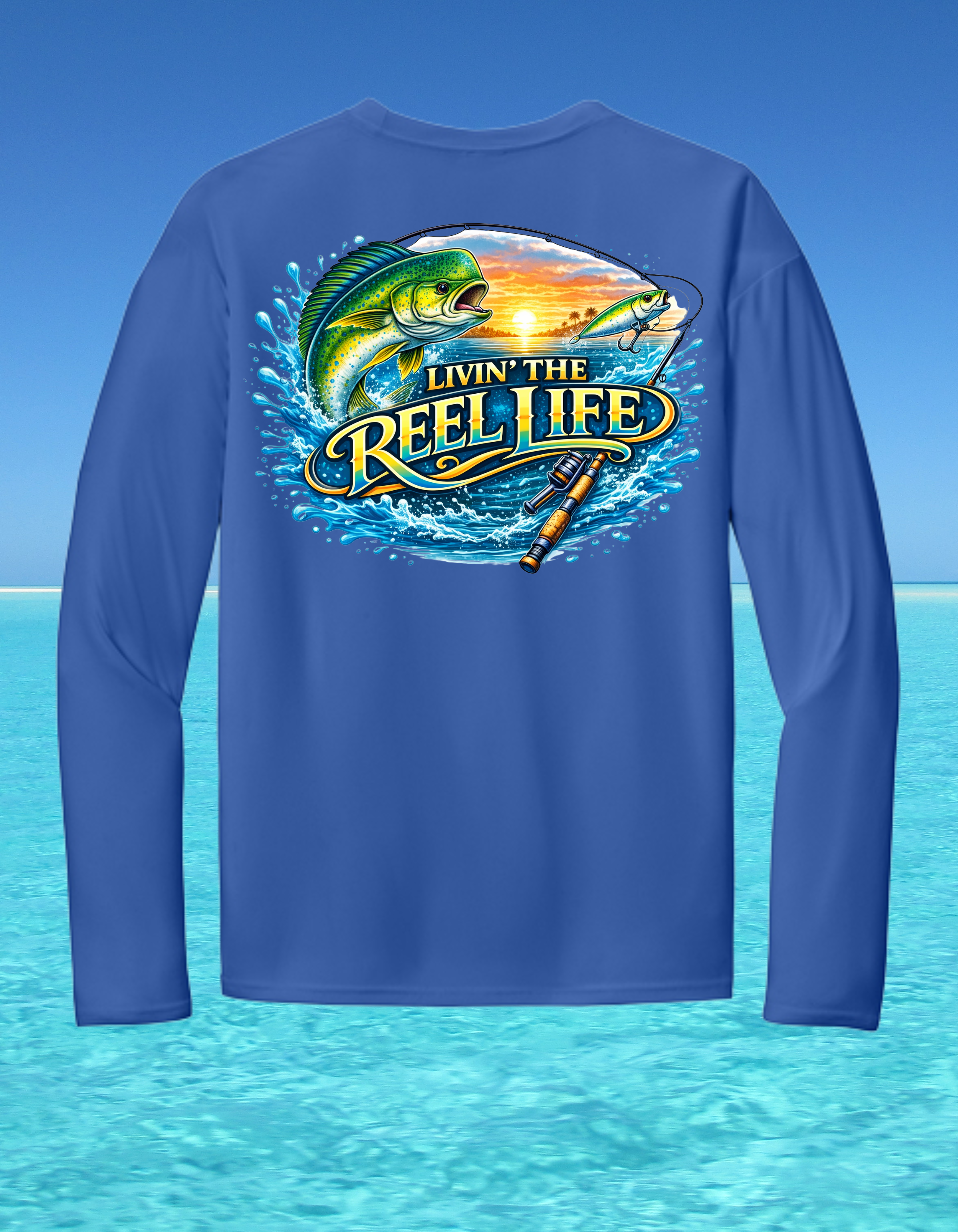 Long Sleeve Performance Fishing Shirt-Livin the Teel Life