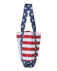 Americana Beach Tote | Stars & Stripes | Custom DTF Printed | OAD5052. As low as $17.99 ea.