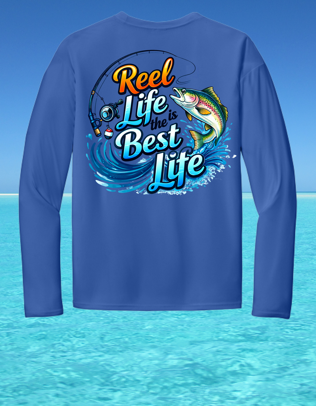 Long Sleeve Performance Fishing Shirt-Reel Life Best Life