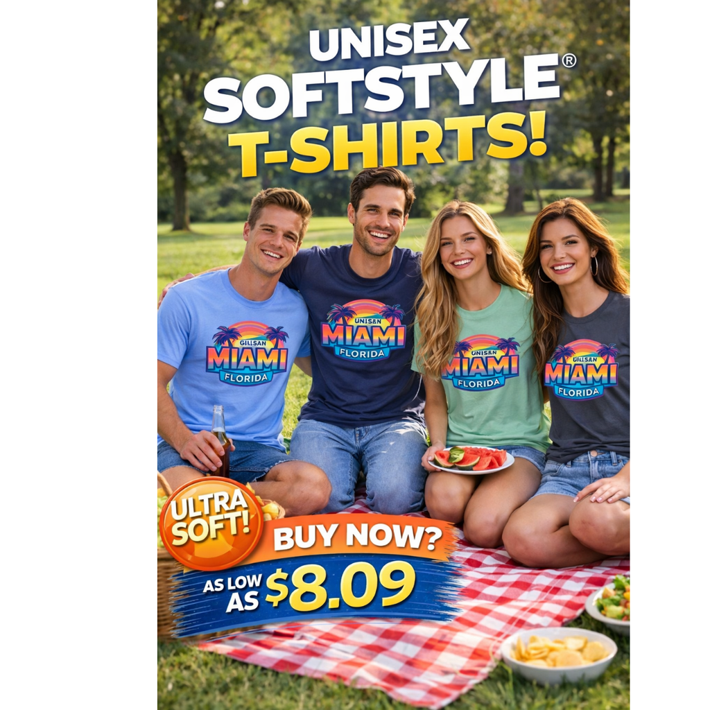 Gildan Unisex Softstyle® T-Shirt - 64000. As low as $8.09 ea.