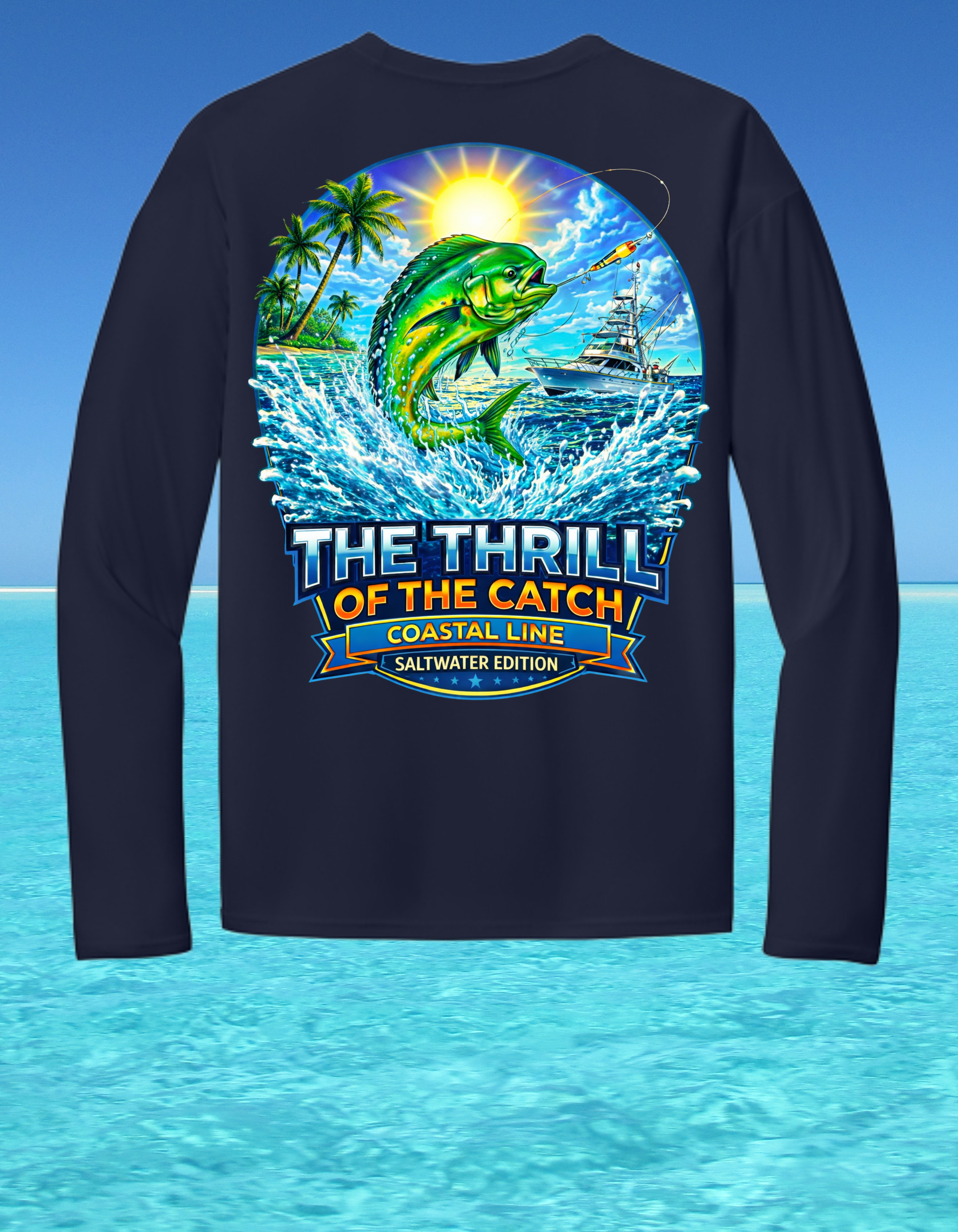 Long Sleeve Performance Fishing Shirt-The Thrill of the Catch