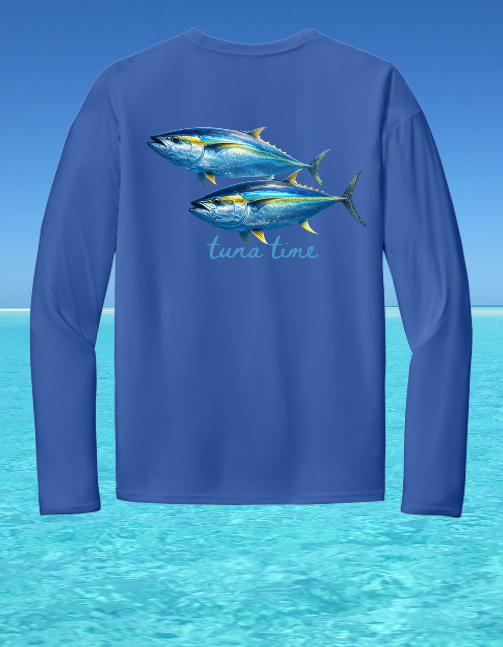 Long Sleeve Performance Fishing Shirt-Tuna Time