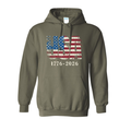 USA 250 Hoodie – 1776-2026 America Anniversary Patriotic Hoodie | Vintage American Flag Hoodie