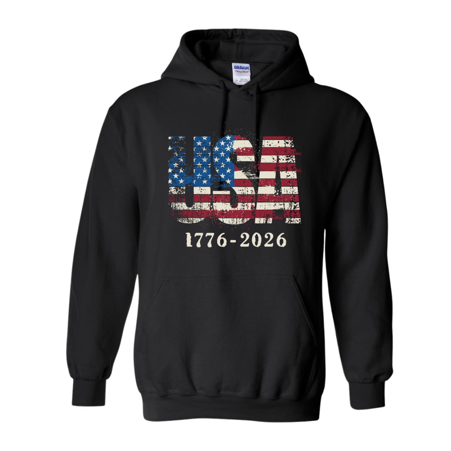 USA 250 Hoodie – 1776-2026 America Anniversary Patriotic Hoodie | Vintage American Flag Hoodie