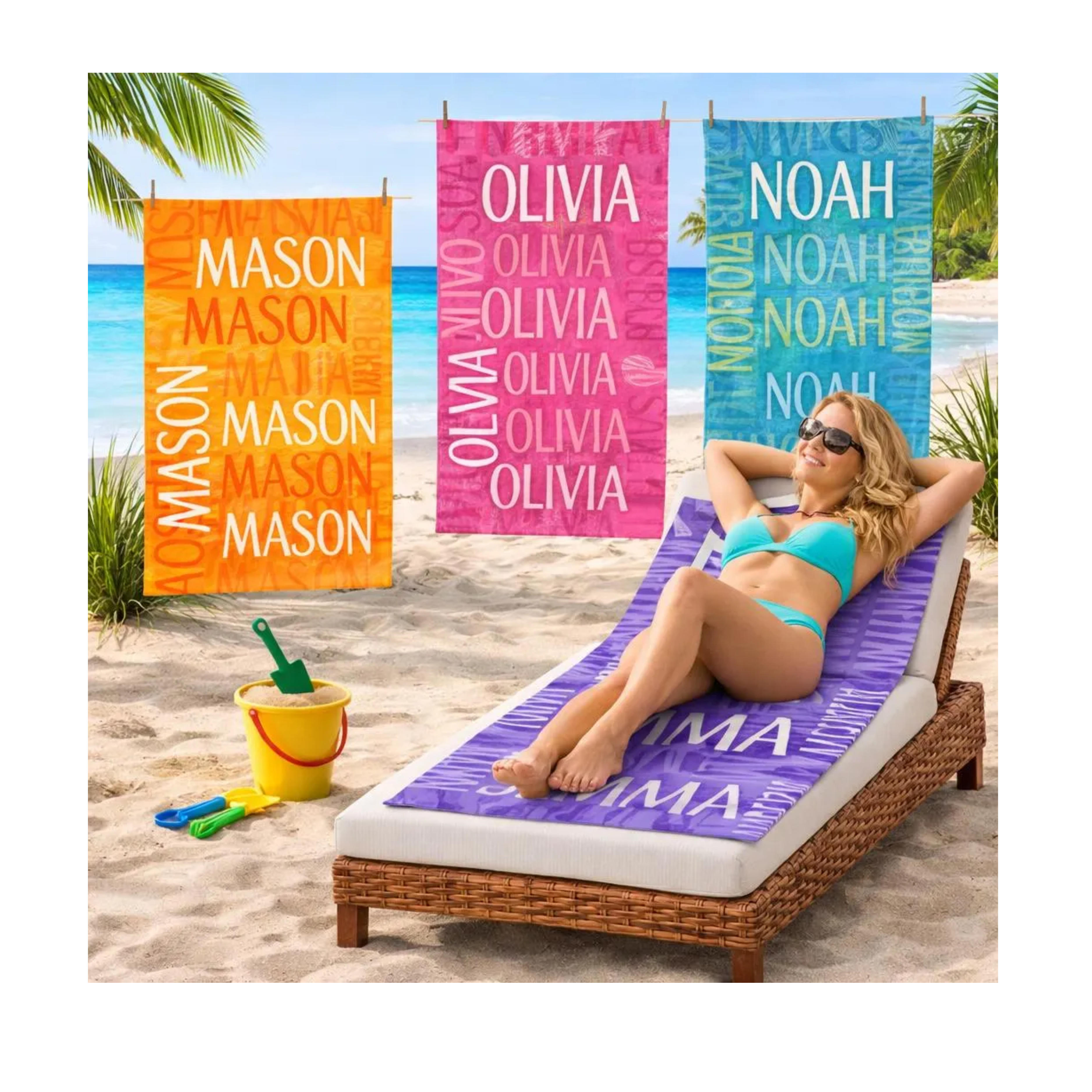 Personalized 30x60 Beach Towel
