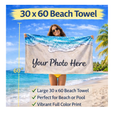 Personalized 30x60 Beach Towel