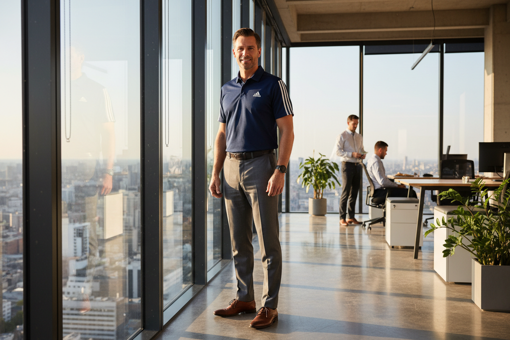 Corporate Professional in Adidas Polo