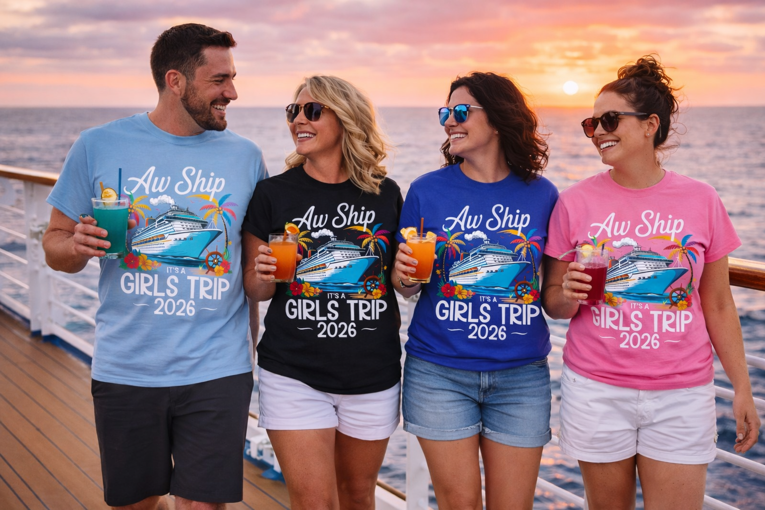 Cruise T-Shirts. Family Cruise T-Shirts. Girls Trip.
