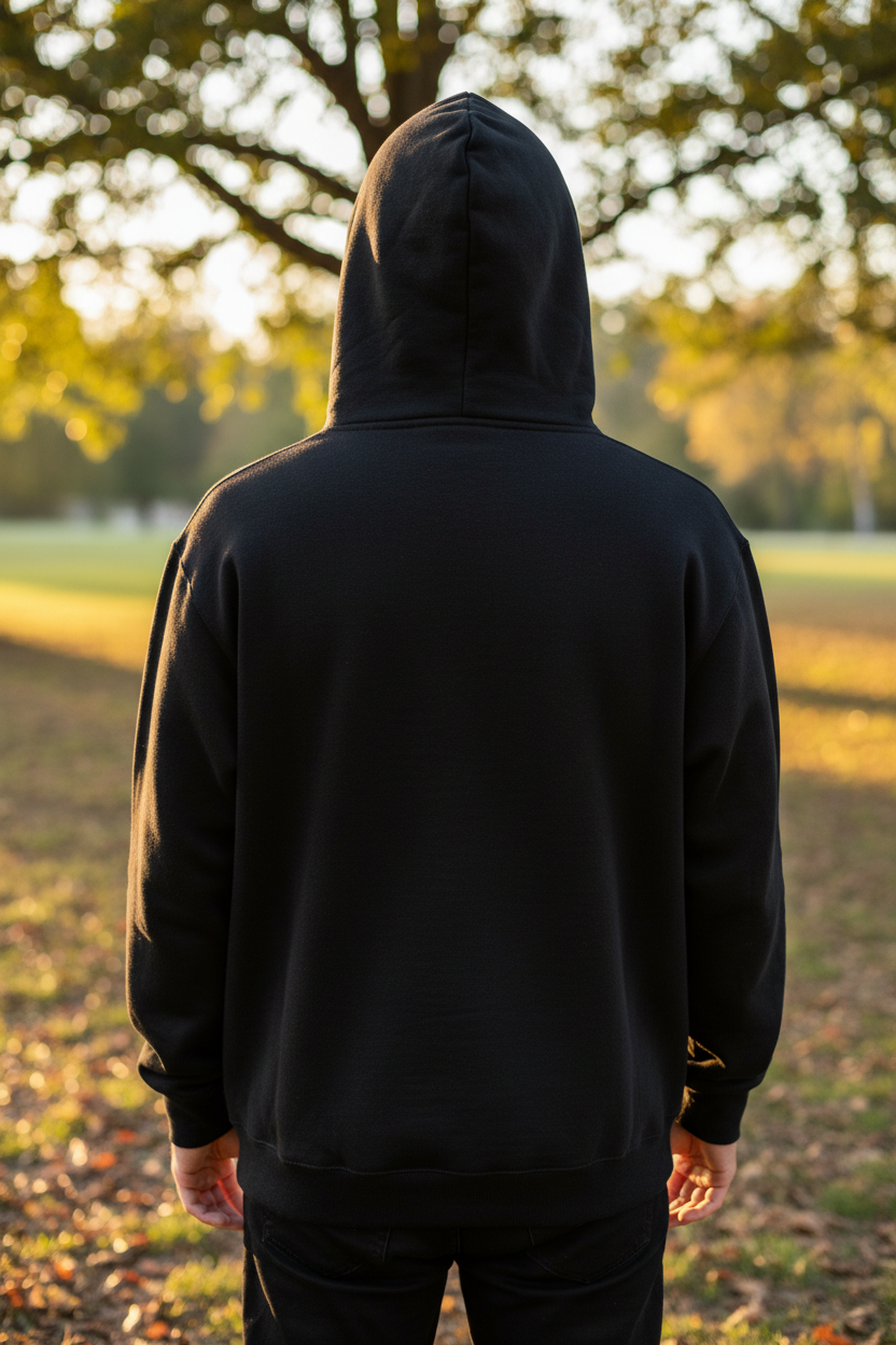 Gildan 18500 Hoodie Back View