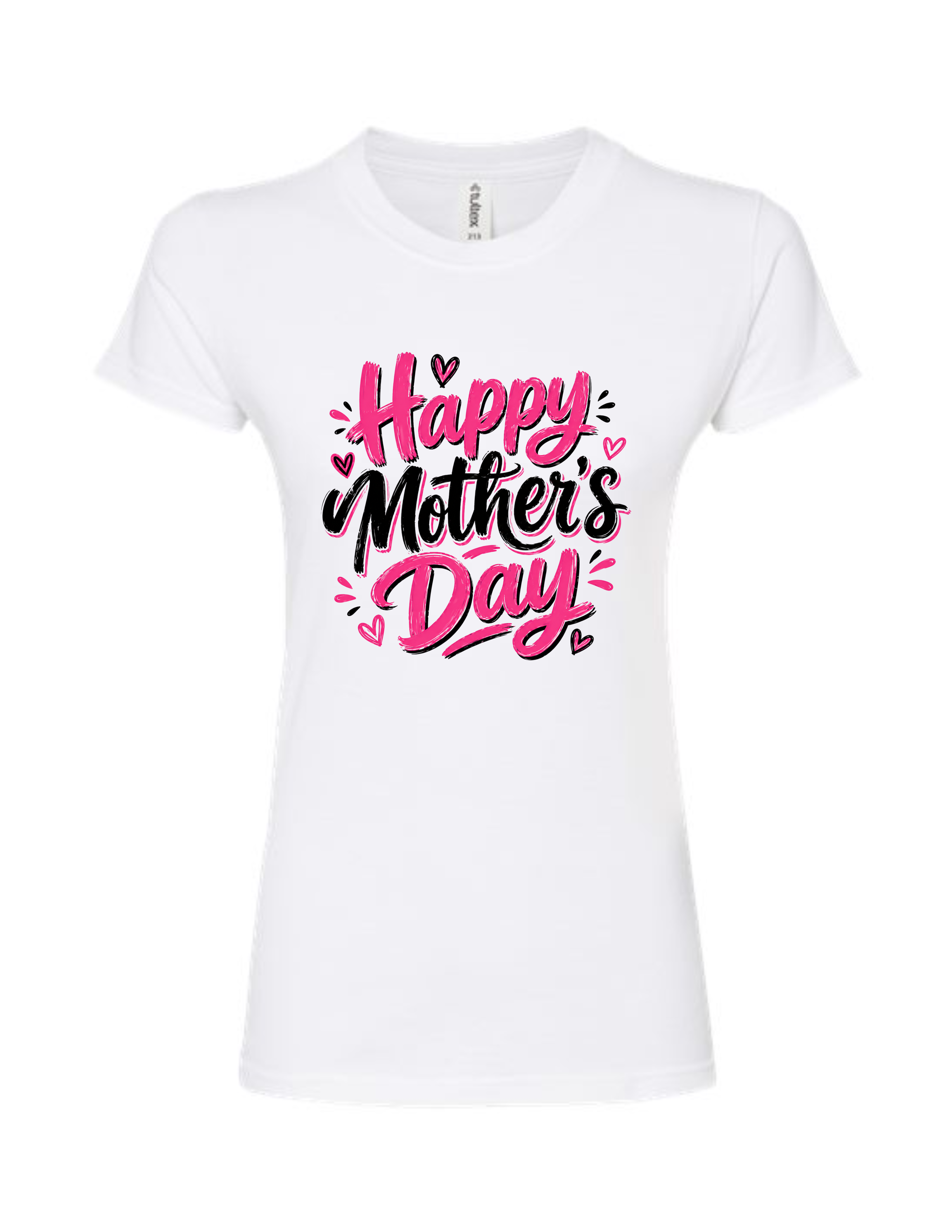 Happy Mother's Day Women's Slim Fit T-Shirt – Light Pink Script Tee
