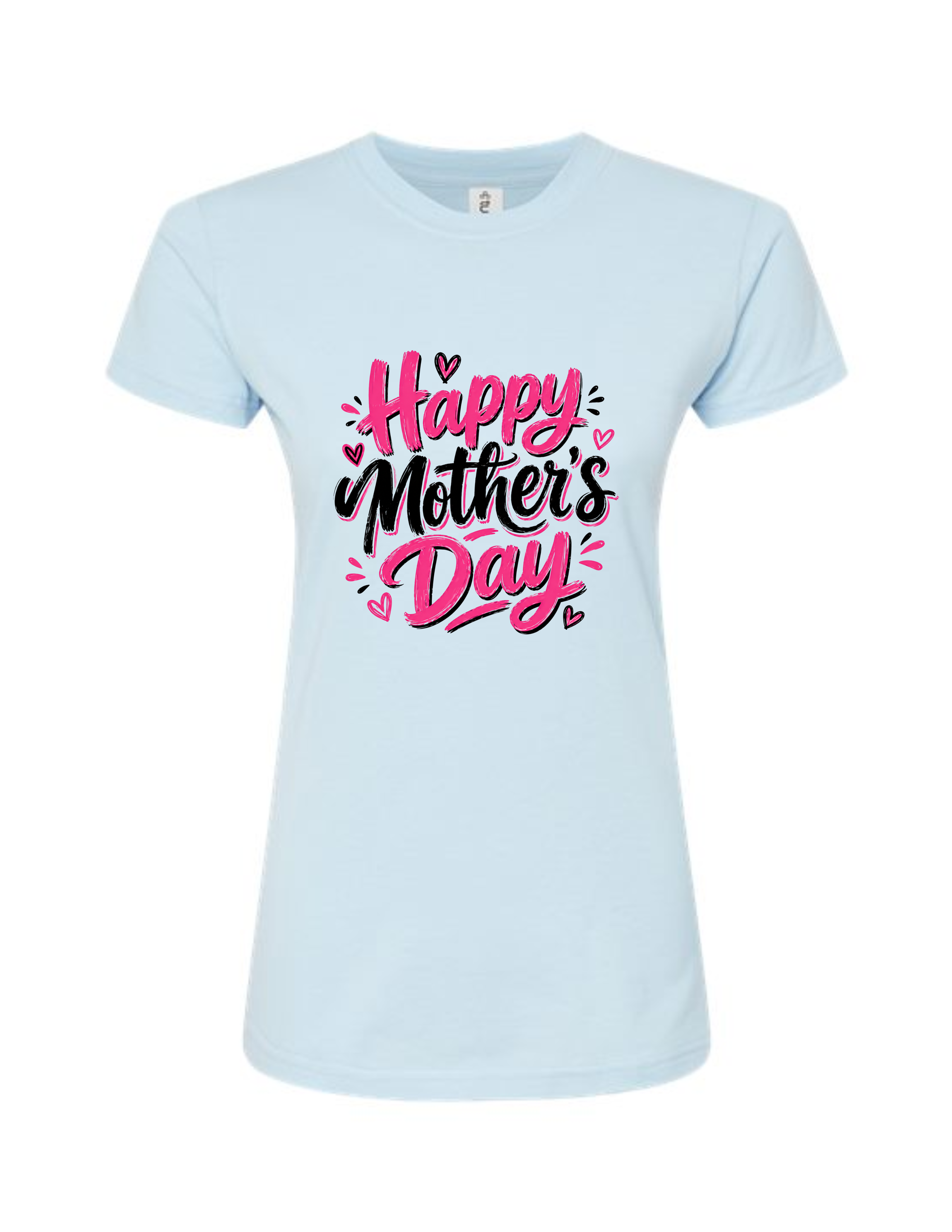 Happy Mother's Day Women's Slim Fit T-Shirt – Light Pink Script Tee