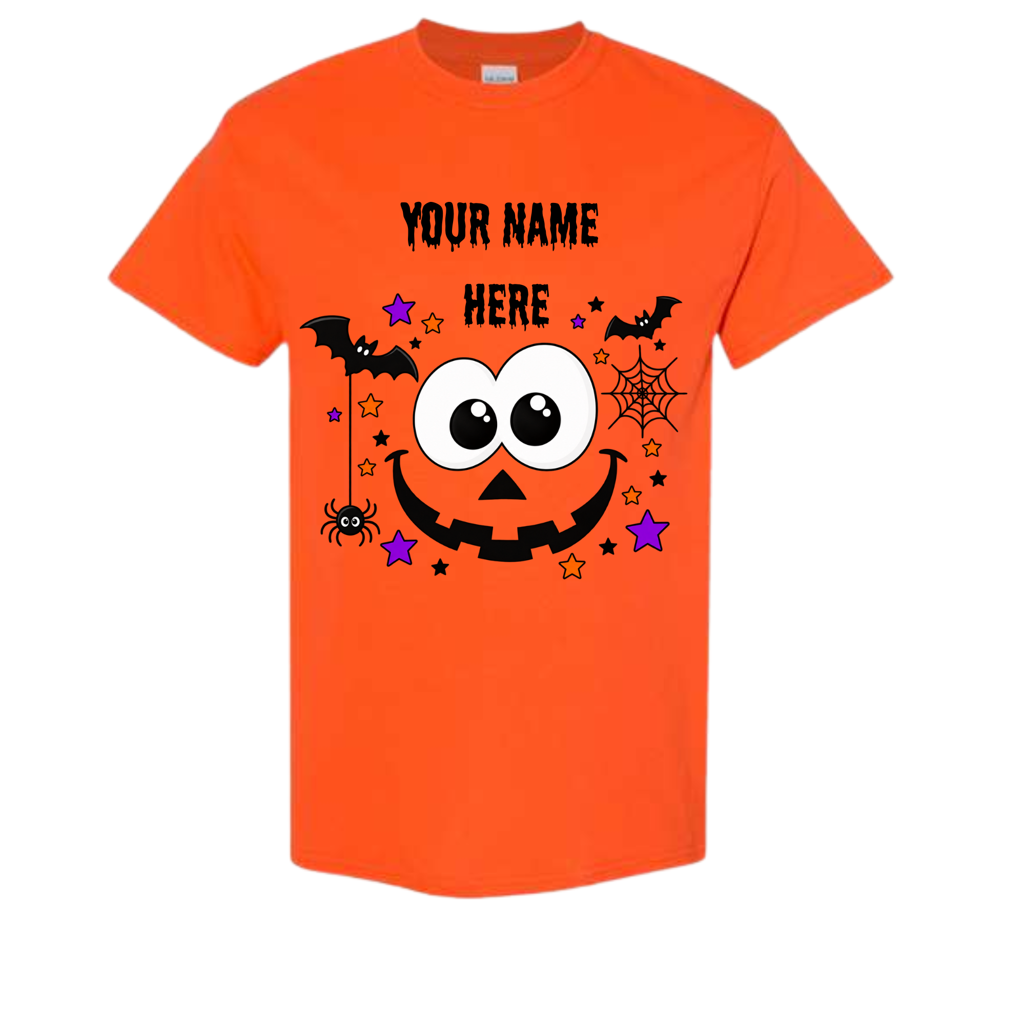 Personalized Halloween Pumpkin Shirt, Custom Name Kids Halloween Shirt, Boys Girls Trick or Treat Tee, Youth Halloween T-Shirt