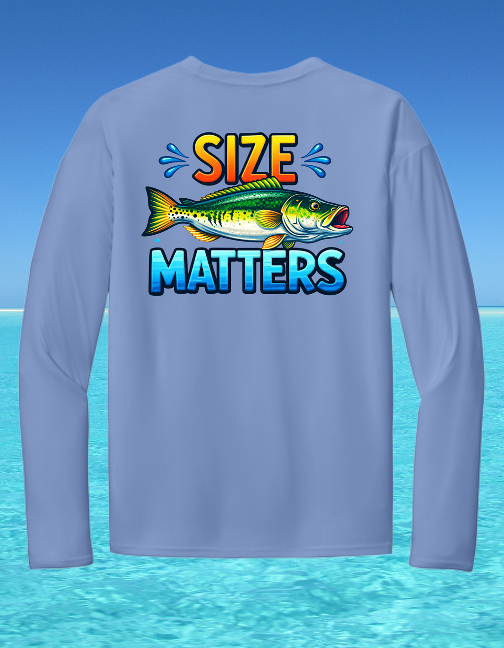Long Sleeve Performance Fishing Shirt-Size Matters